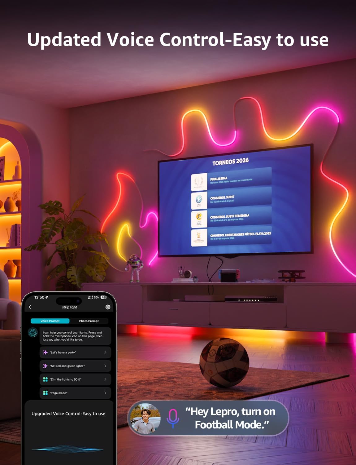 Thumbnail 5 de Lepro N1 smart neon rope light 10m for RGB
