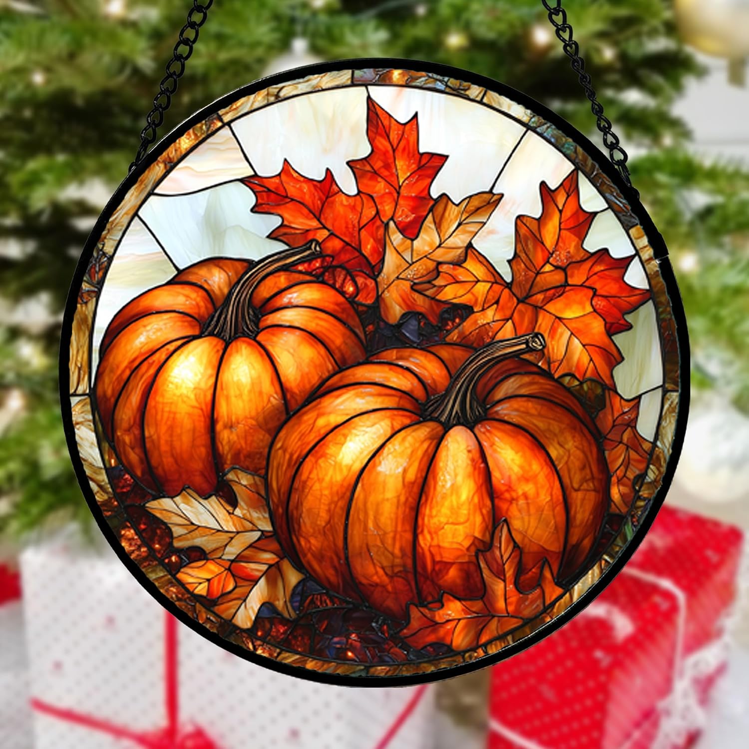 Detalle 2 de Stained Glass Suncatcher, 15-Inch