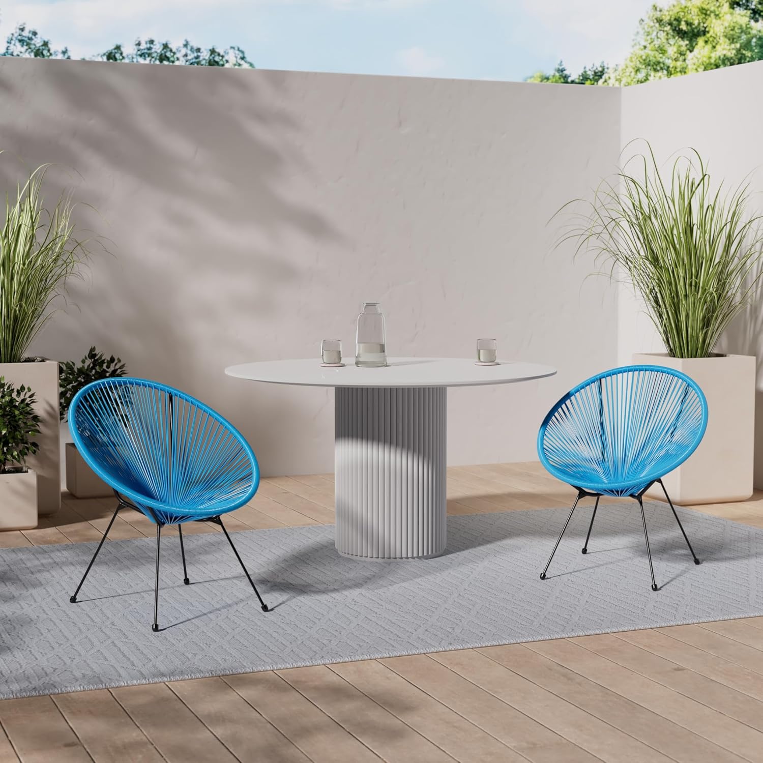 Thumbnail 1 de tectake® Conjunto 2 Sillas Acapulco hasta 120 kg