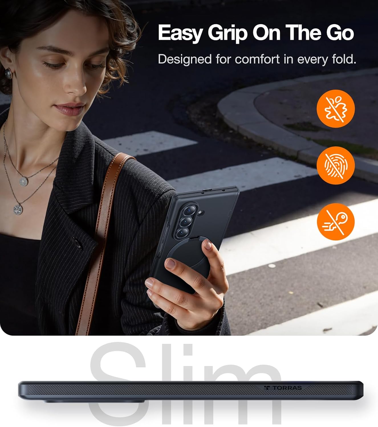 Thumbnail 5 de TORRAS 360 Spin Magnetic Stand for Galaxy Z Fold 7 case