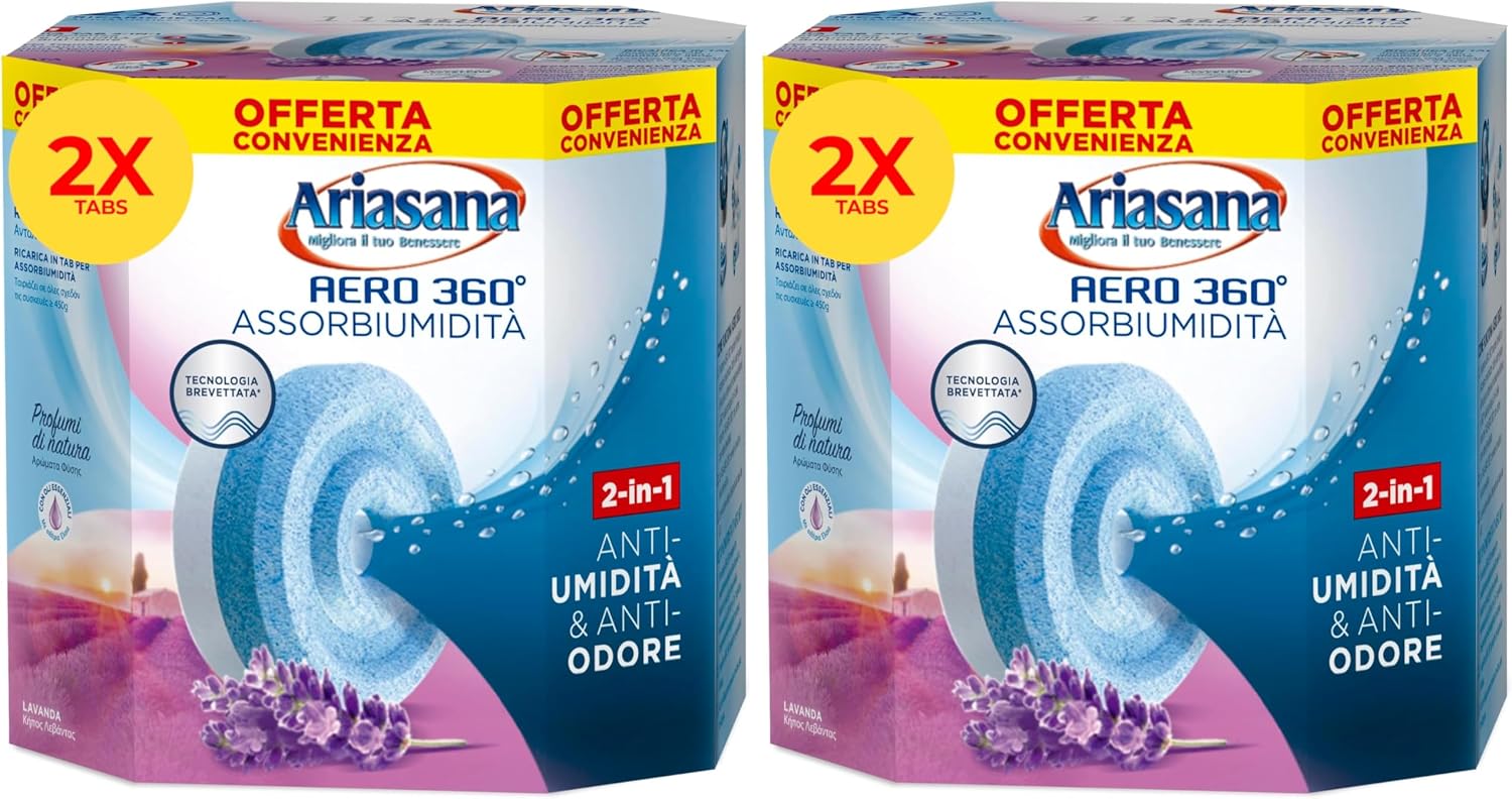 Thumbnail 6 de Ariasana Aero 360° Ricarica TAB Lavanda per dispositivi Aero 360° – 2 TAB da 450 g
