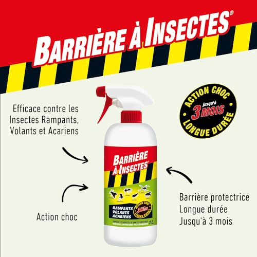 Detalle 2 de Barrière à Insectes – Vaporisateur prêt à l’emploi 1 L (BARSEC1000N) pour insectes volants, rampants et acariens