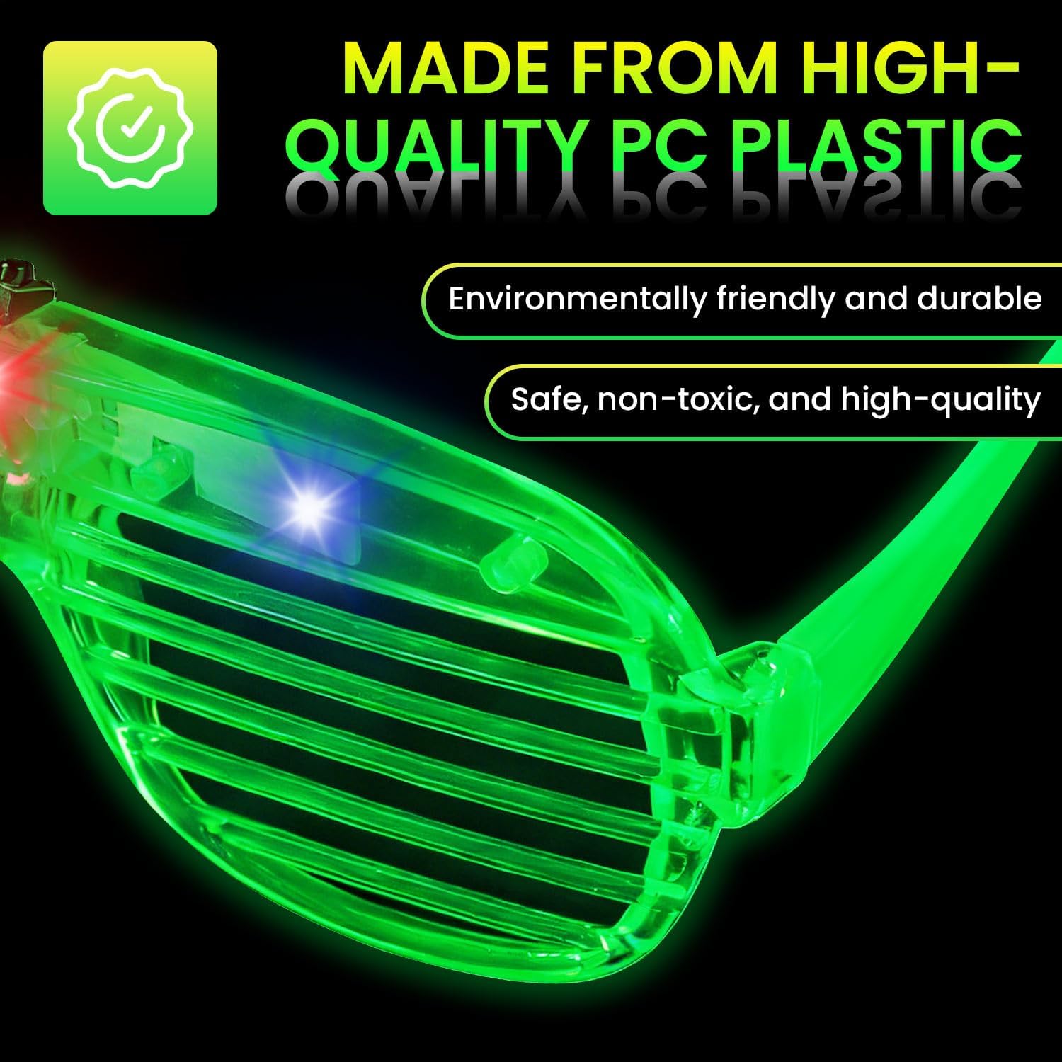 Thumbnail 4 de AstrivixDD 120 Pack LED Glasses — 6 Colors Light Up Glasses for Parties