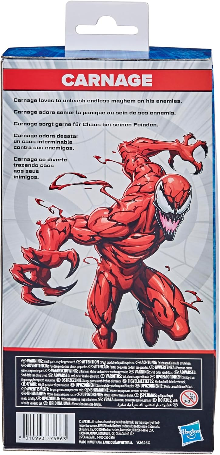 Detalle 1 de Hasbro Marvel Carnage Action Figure articulée 25 cm – Poupées et Figurines d'action multicolores