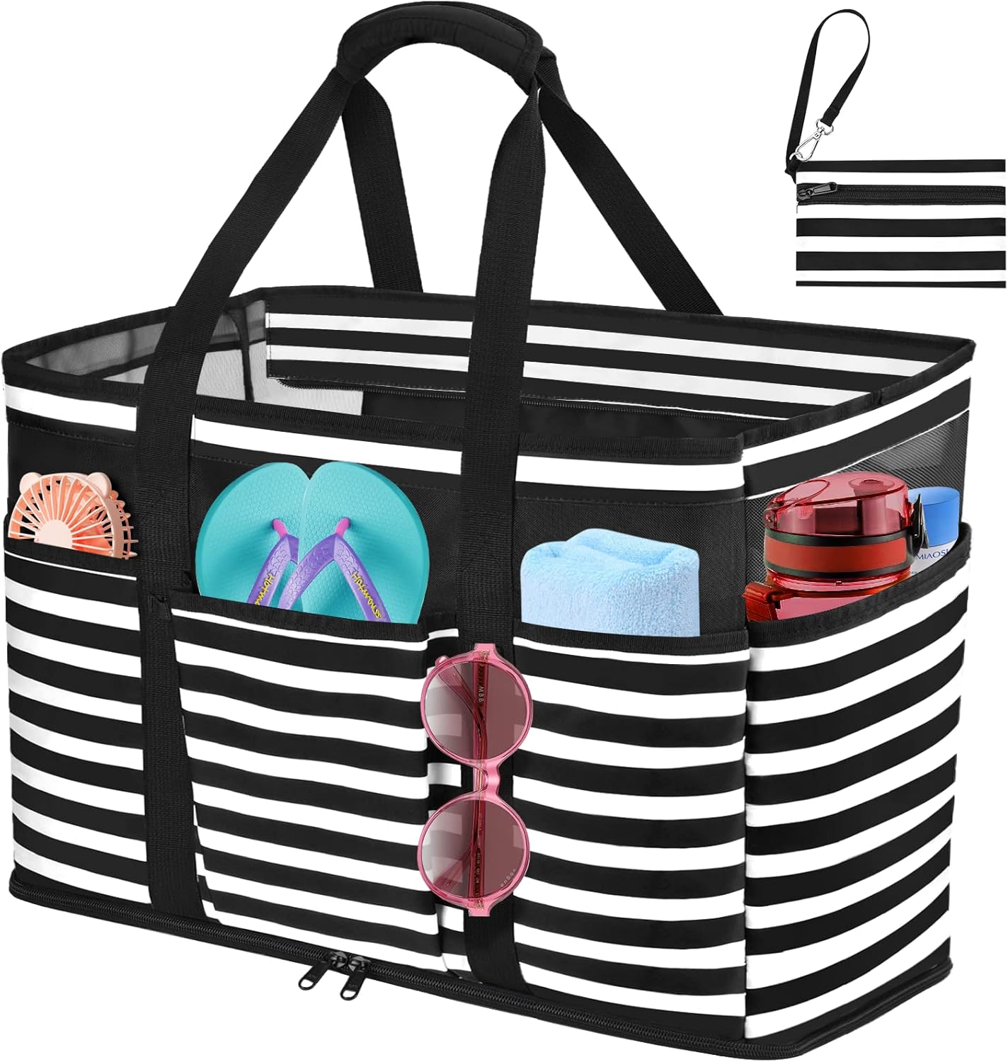 Detalle de JUYANO Strandtasche XXL 45L für Familie