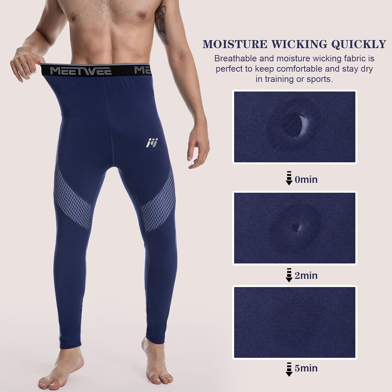 Detalle 2 de MEETWEE Pantalon thermique homme
