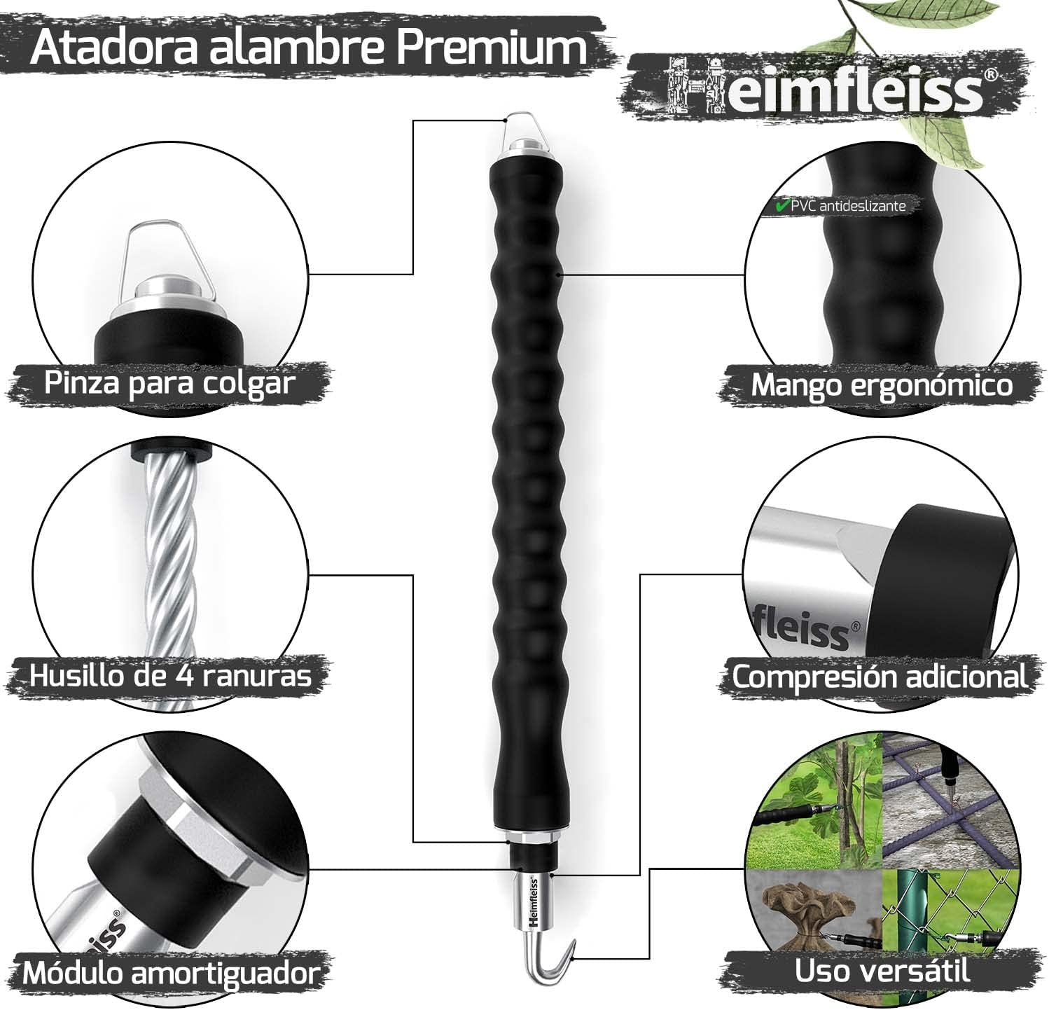 Detalle de Heimfleiss atadora alambre 310 mm