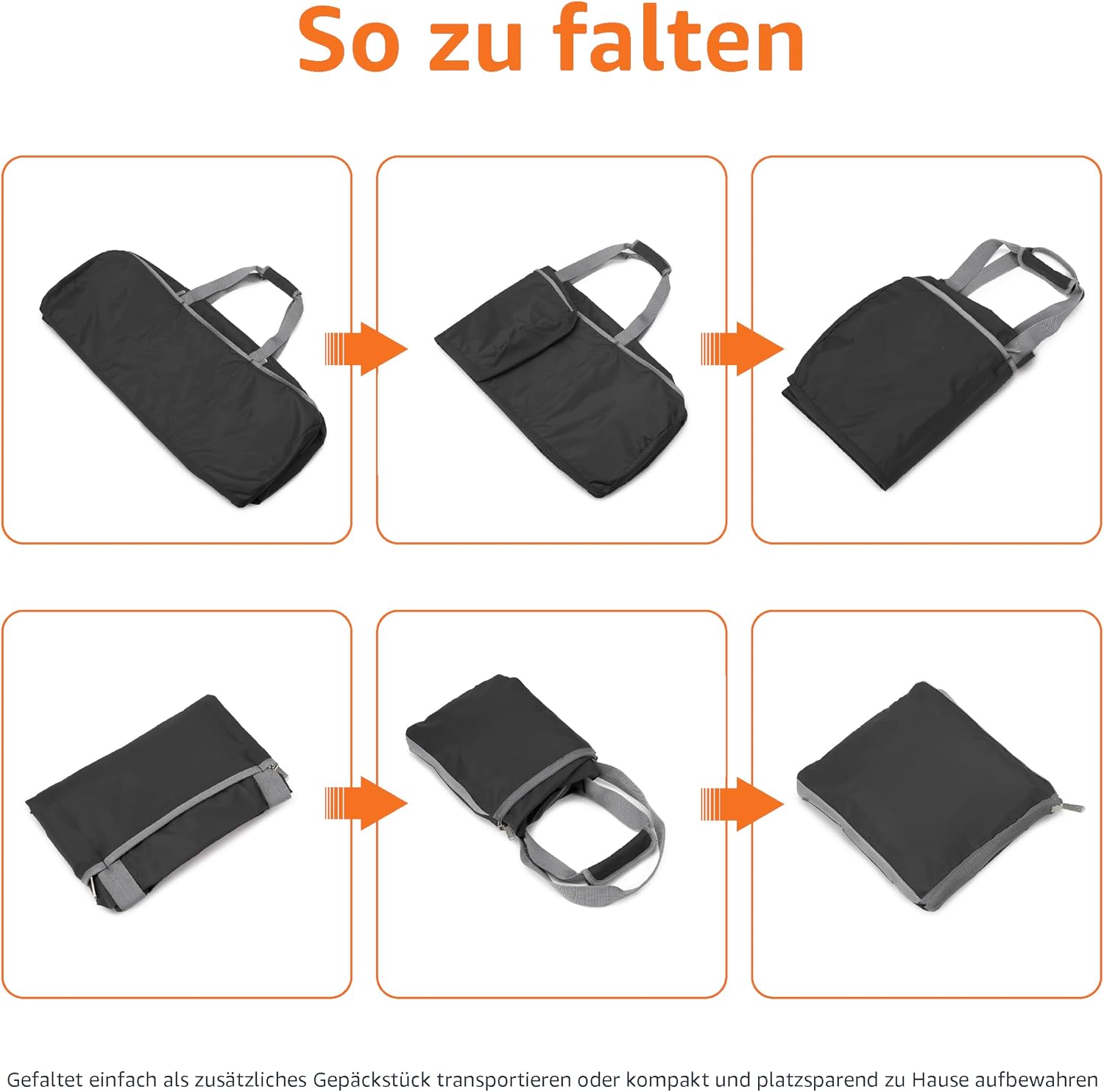 Detalle de Amazon Essentials 50,8 cm Faltbare Nylontasche 13,6 kg