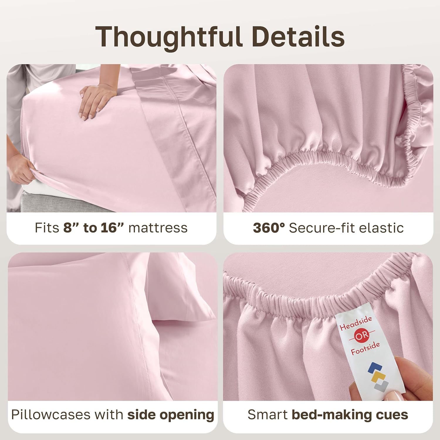 Detalle 2 de CALIFORNIA DESIGN DEN 600TC Queen Sheet Set