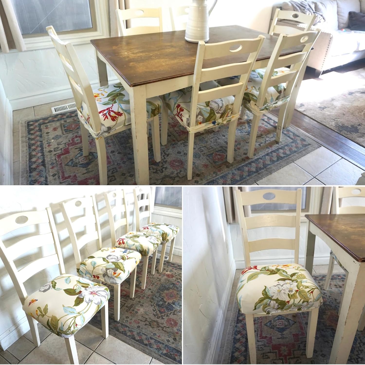 Detalle 2 de SearchI Stretch Dining Chair Seat Covers 6-pack