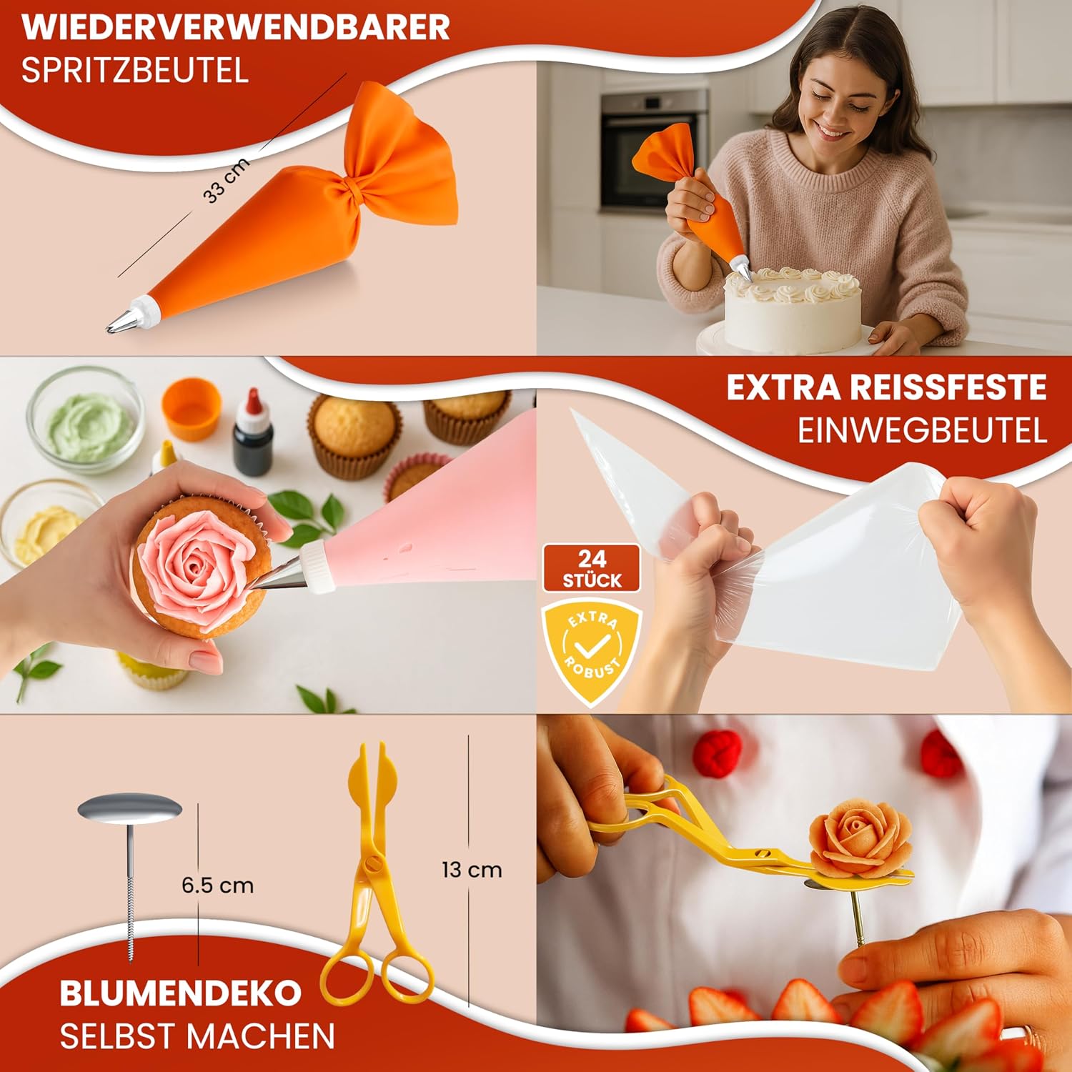 Thumbnail 4 de BakeBuddy Tortenset 61‑teilig