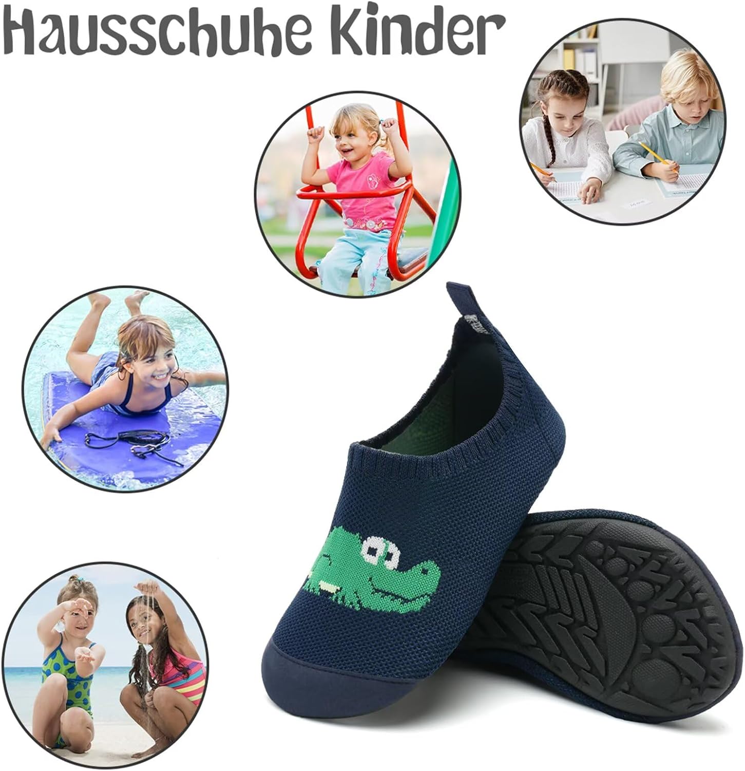 Thumbnail 6 de Kyopp Hausschuhe Kinder – atmungsaktive, rutschfeste Pantoffeln für Lauflerner (Gr. 20–35)