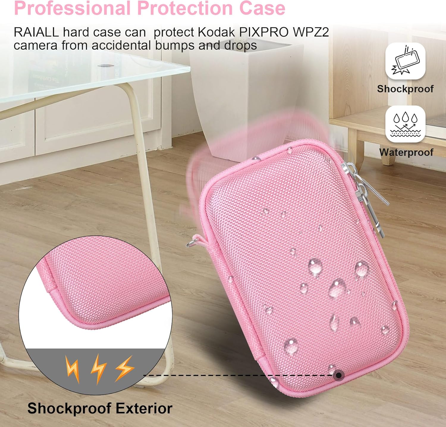 Thumbnail 5 de RAIALL Camera Case for Kodak PIXPRO WPZ2: Rugged, Waterproof Protection in a Compact Pack
