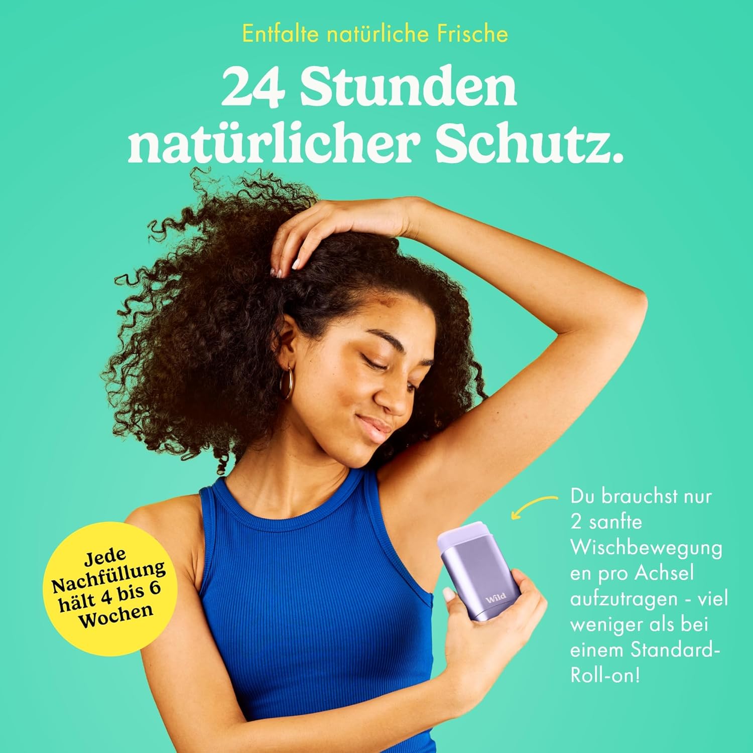 Thumbnail 2 de Wild Natürliches nachfüllbares Deo – Aluminium Salze frei, lilafarbener Behälter, Remixes im Nachfüll-Sortiment