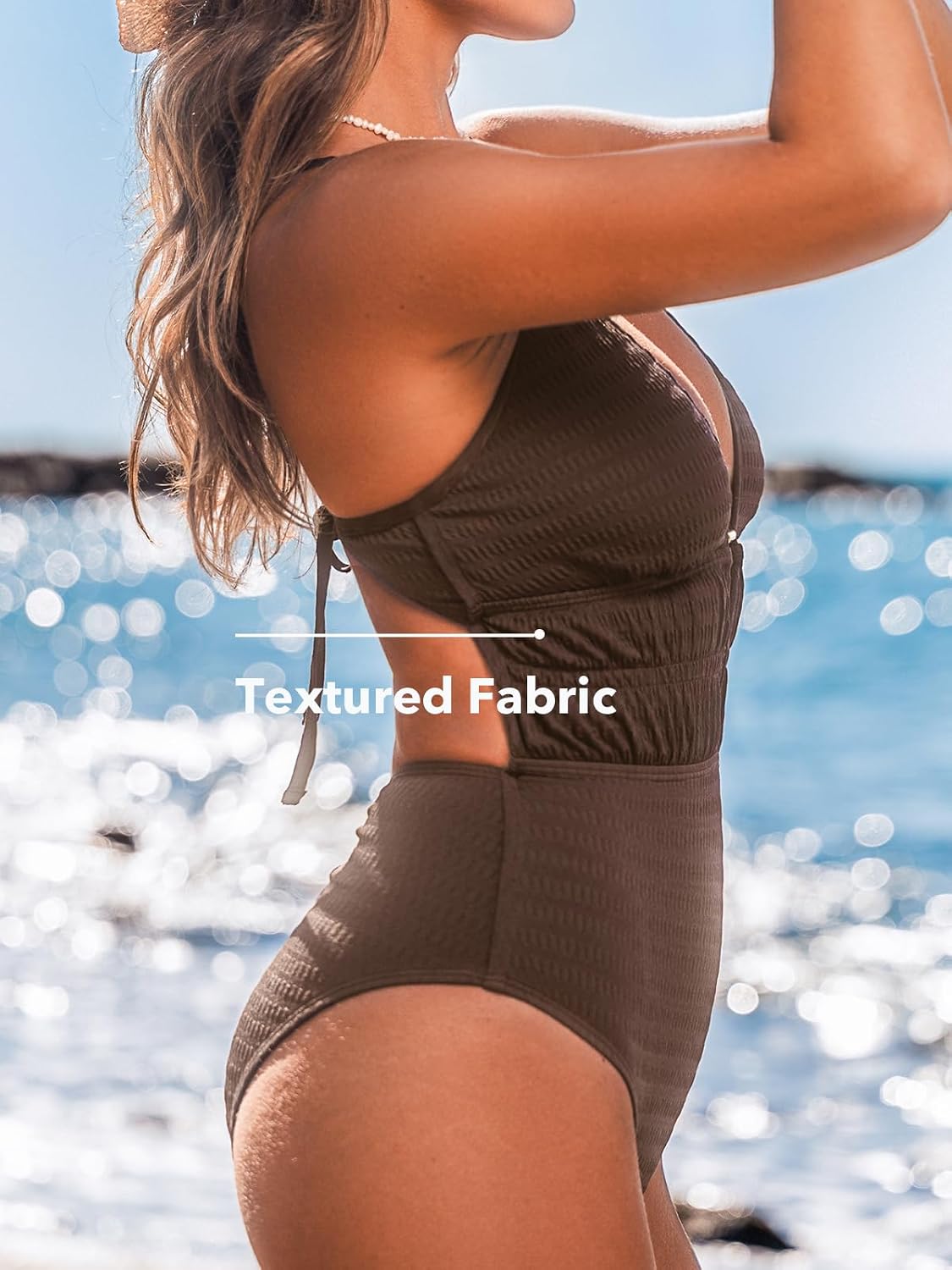 Detalle 2 de CUPSHE Costume intero donna scollo profondo XS-XL