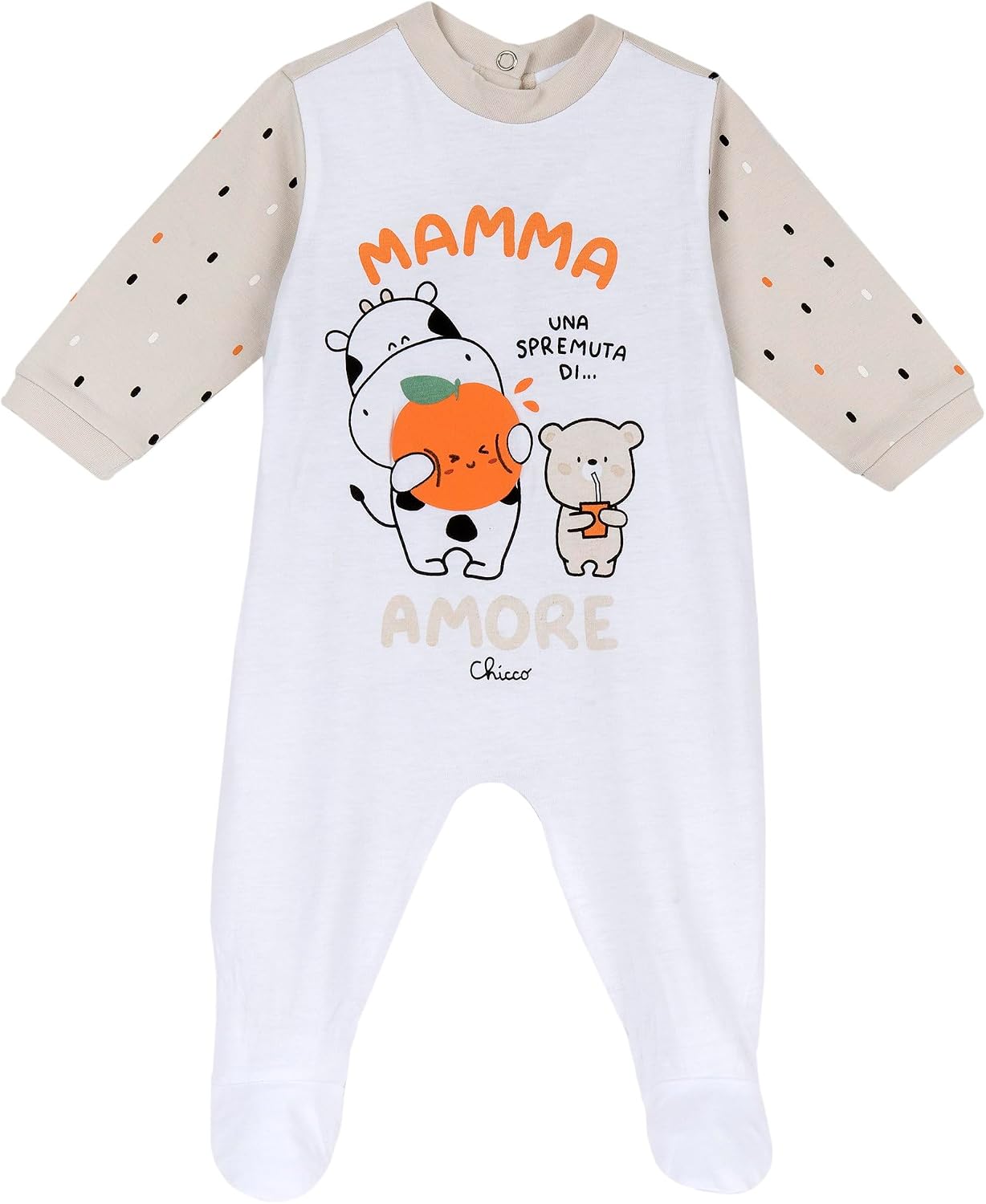 Detalle de Grenouillère Bébé Chicco : ouverture arrière pratique, 100% coton, 0–24 mois