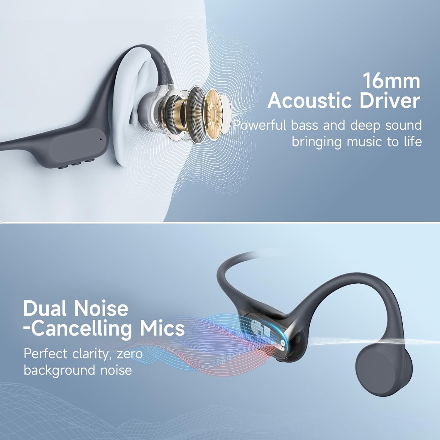 Thumbnail 5 de LOBKIN Casque Natation Bluetooth 5.4 et Conduction Osseuse — IP68, 32 Go MP3, sans fil pour natation et sport