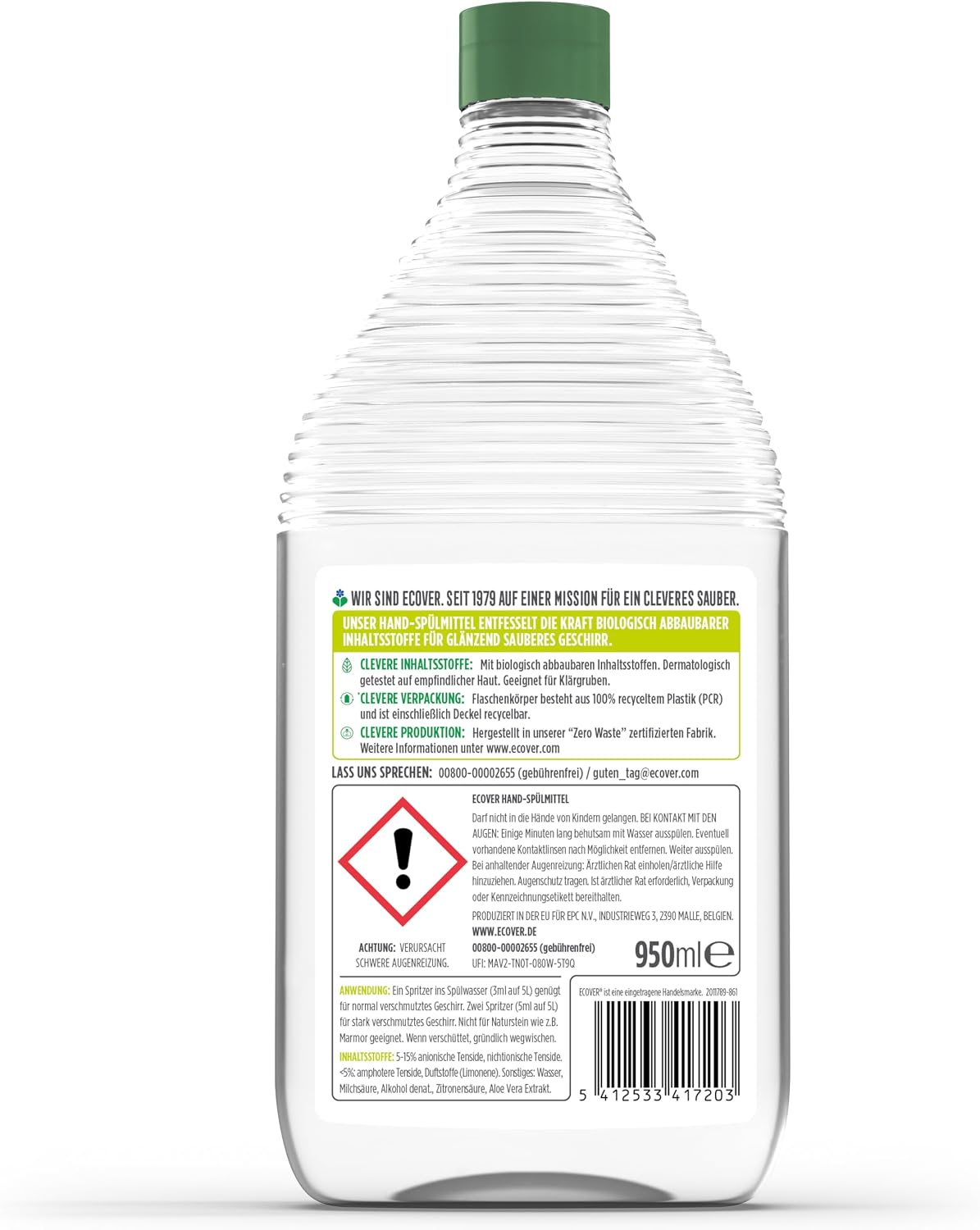 Thumbnail 1 de Ecover Spülmittel Zitronen & Aloe Vera – kraftvoll gegen Fett, sanft zur Haut