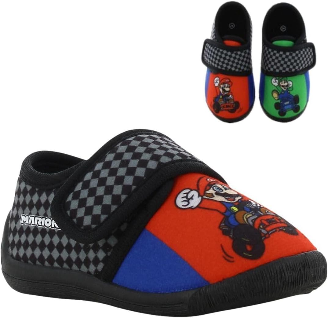 Detalle de Leomil Super Mario pantoffels voor jongens voor thuis en de kleuterschool