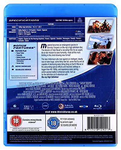 Thumbnail 2 de Starship Troopers [Reino Unido] Blu-ray — Walt Disney