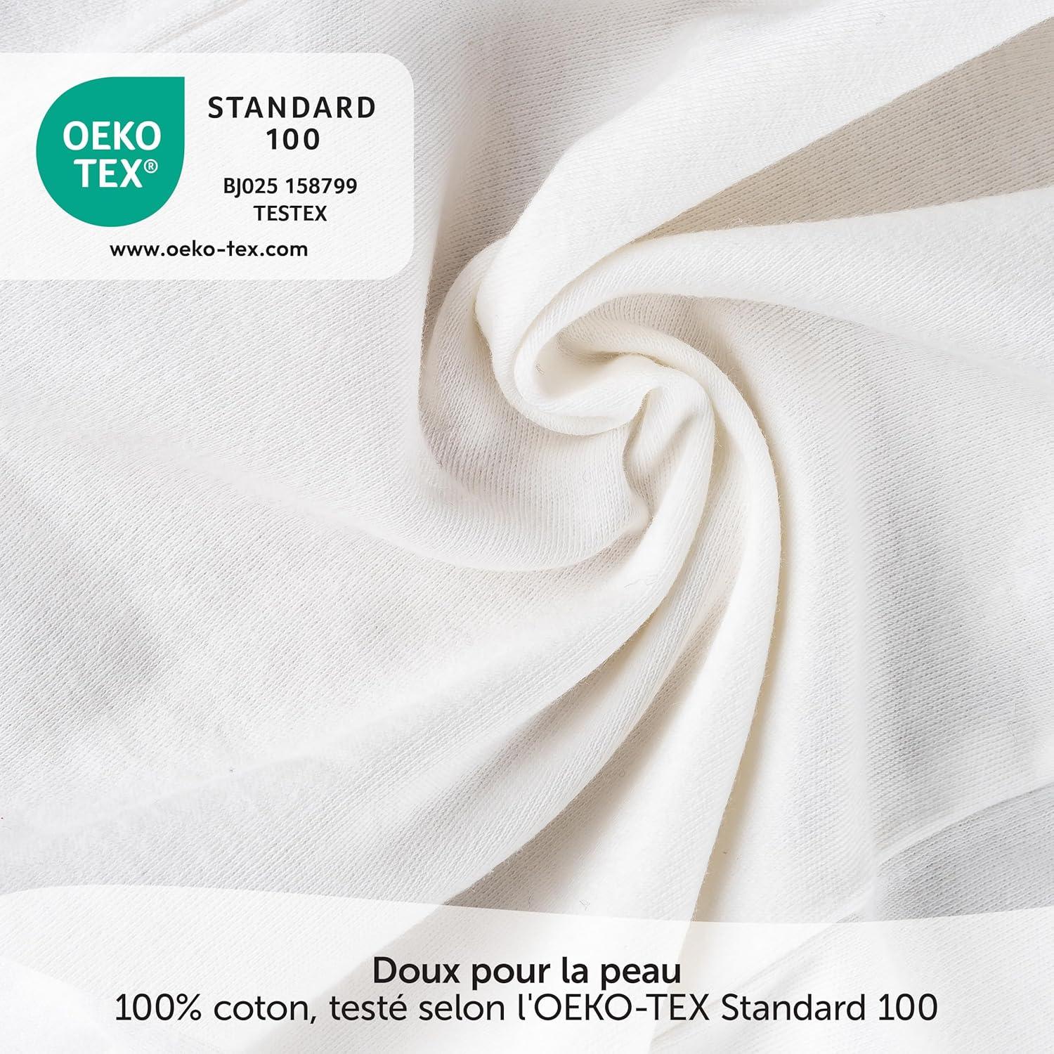 Thumbnail 4 de LaLoona Body Bébé à Manches Longues – Lot de 3 bodies 100% coton, boutons pression, testés Oeko-Tex 100