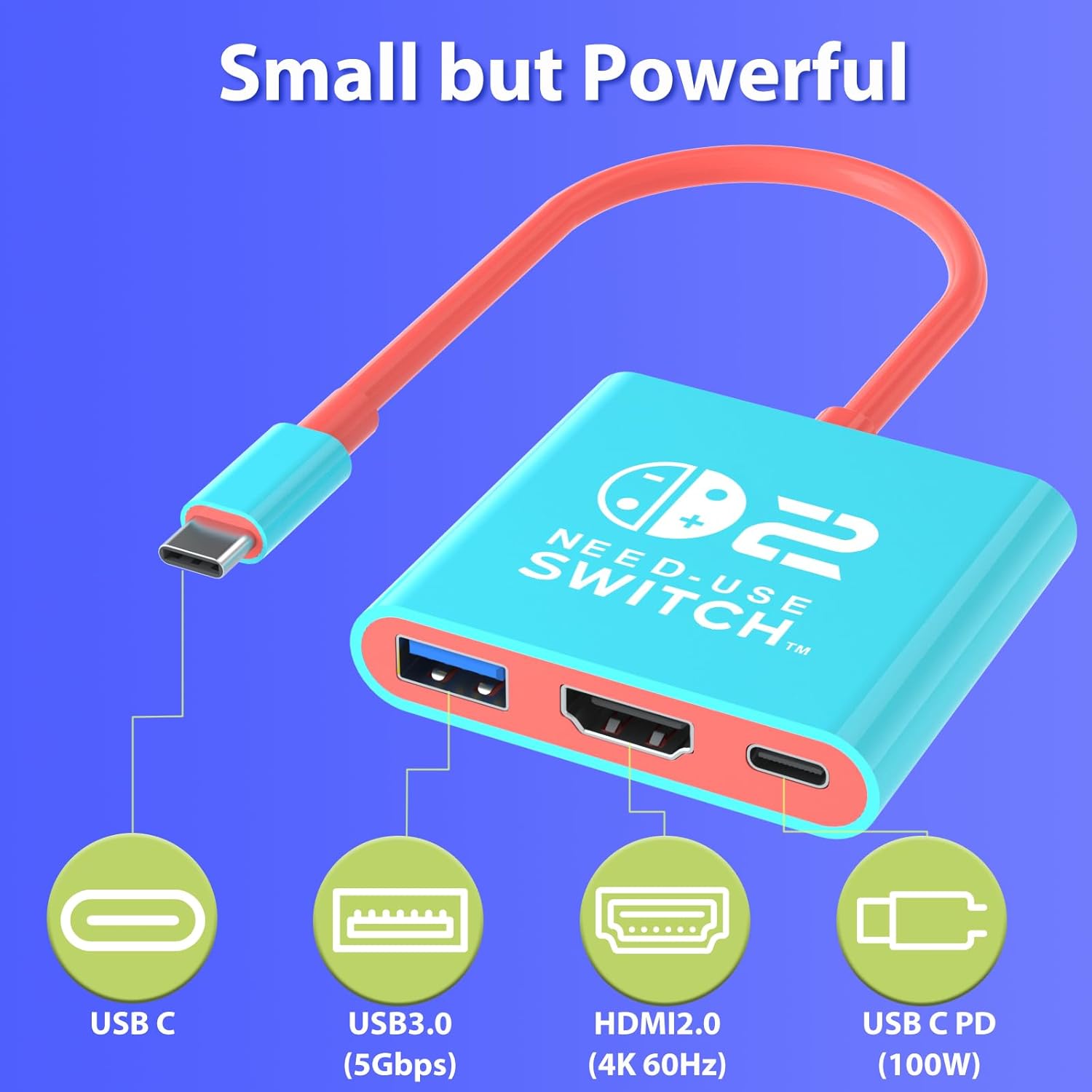 Thumbnail 5 de PURBHE Docking Station USB-C to HDMI Adapter 4K60