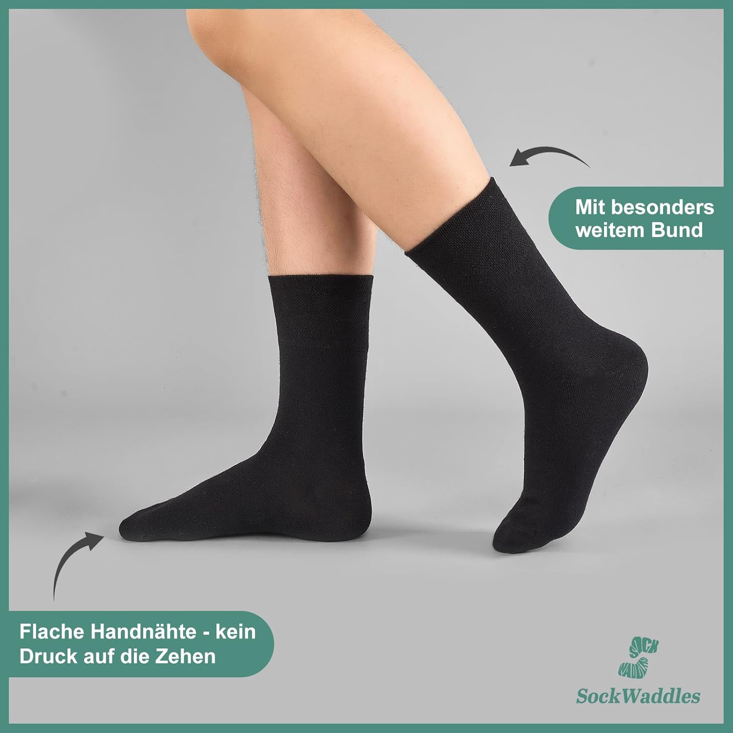 Thumbnail 2 de SockWaddles 6 Paar Diabetikersocken