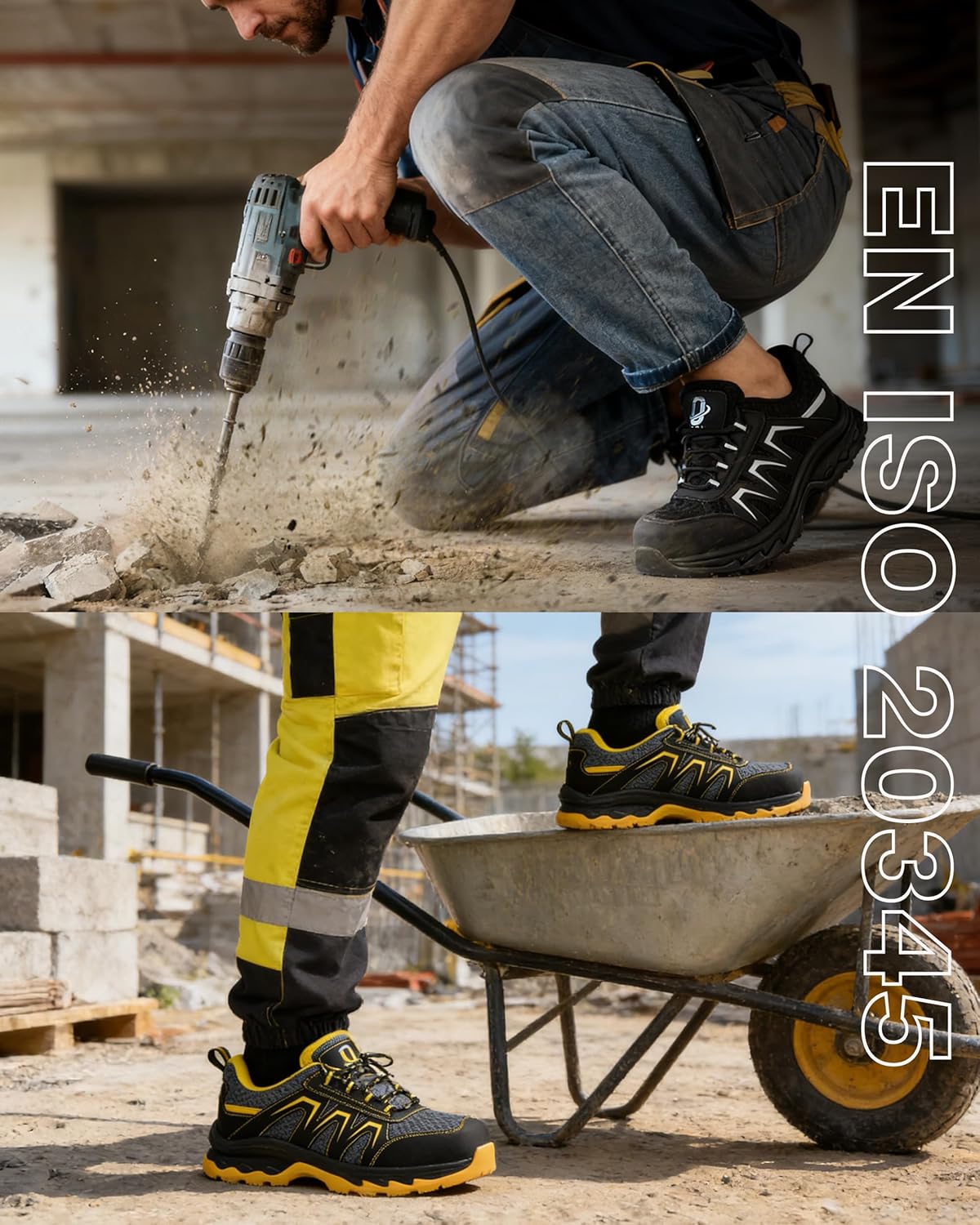 Thumbnail 6 de UOQC Scarpe Antinfortunistiche Uomo S1P ESD con PuntaInAcciaio — Sicurezza, Comfort e Traspirabilità