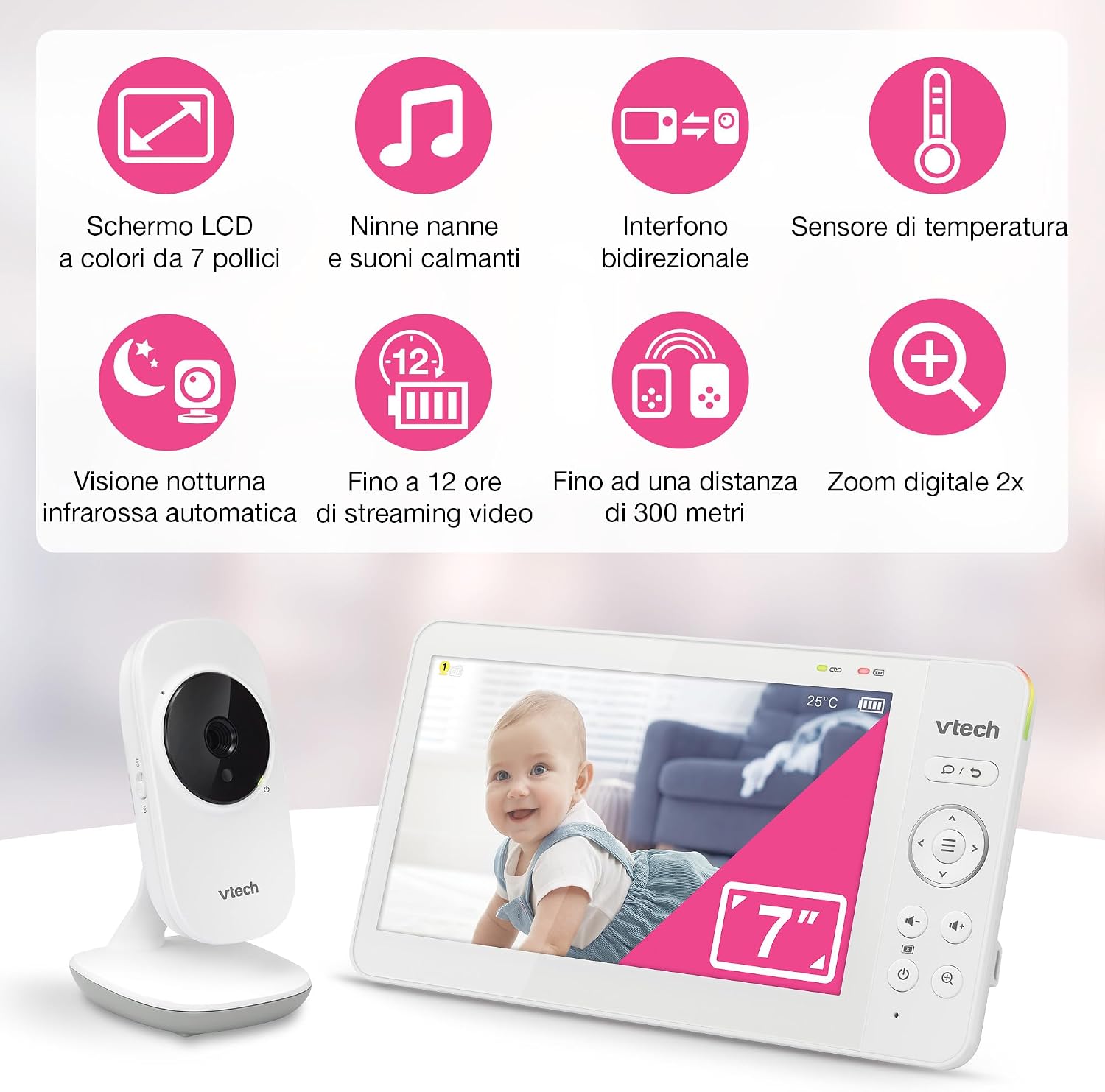 Detalle 2 de VTech 819 Max baby monitor 7"