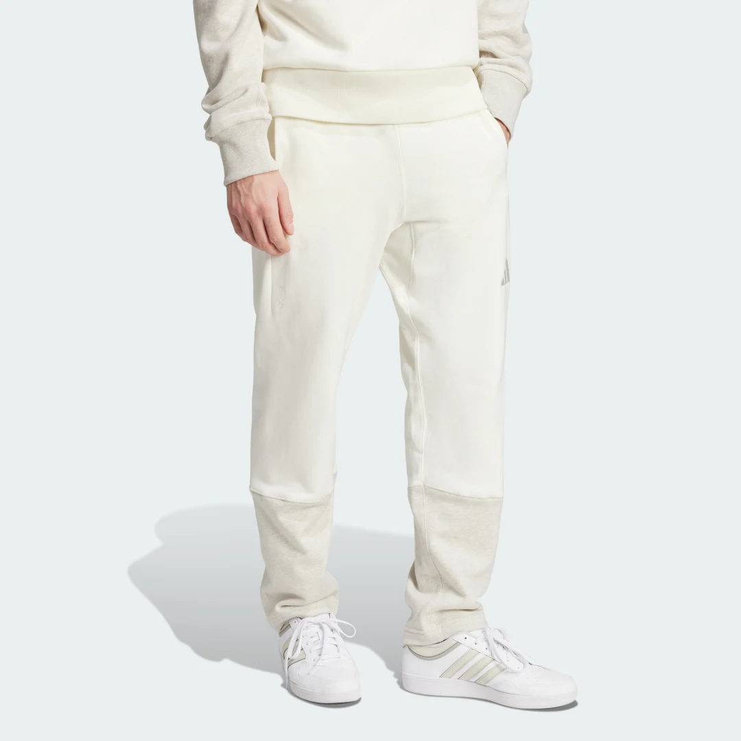 Detalle de Adidas ALL SZN French Terry Colorblock Pants – Blanco