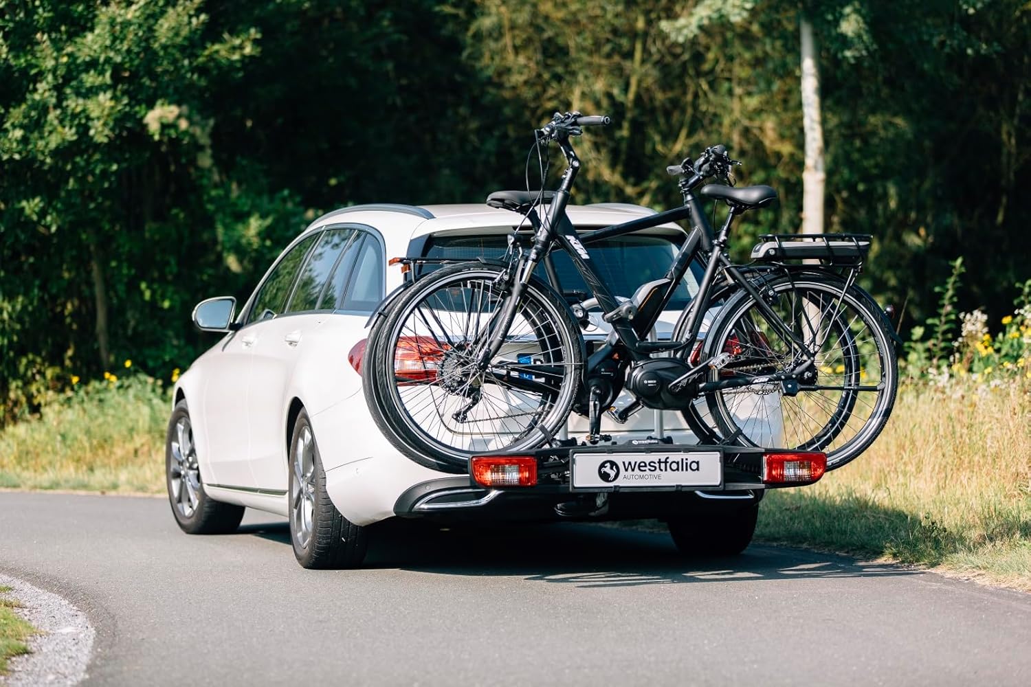 Thumbnail 4 de Westfalia Portabici Bikelander Classic per Gancho di Traino 2 Bici, Adatto per E-bike, Ribaltabile e Pieghevole