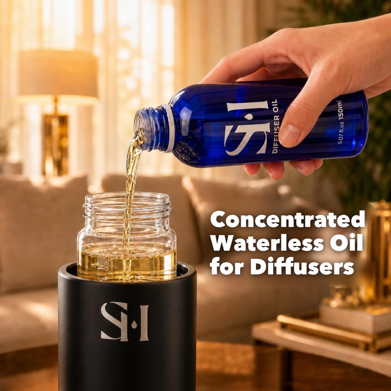 Thumbnail 2 de SCENTHORIZON Royal Cashmere RC05 Waterless Diffuser Oil Refill, 150 ml