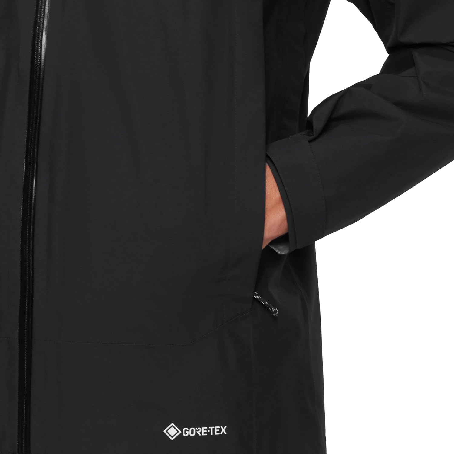 Detalle de Mammut Treeline Hs Hooded Jacket Men – Giacca imbattibile per outdoor in Gore-Tex 2-strati