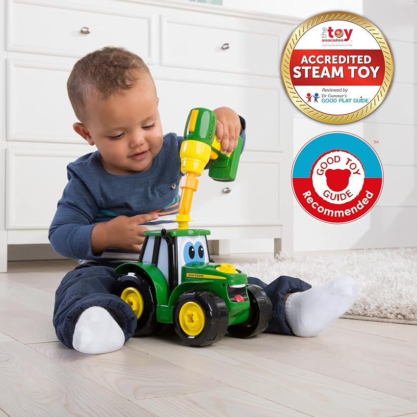 Detalle 2 de Bizak 46655 John Deere tractor 13 piezas 🚜