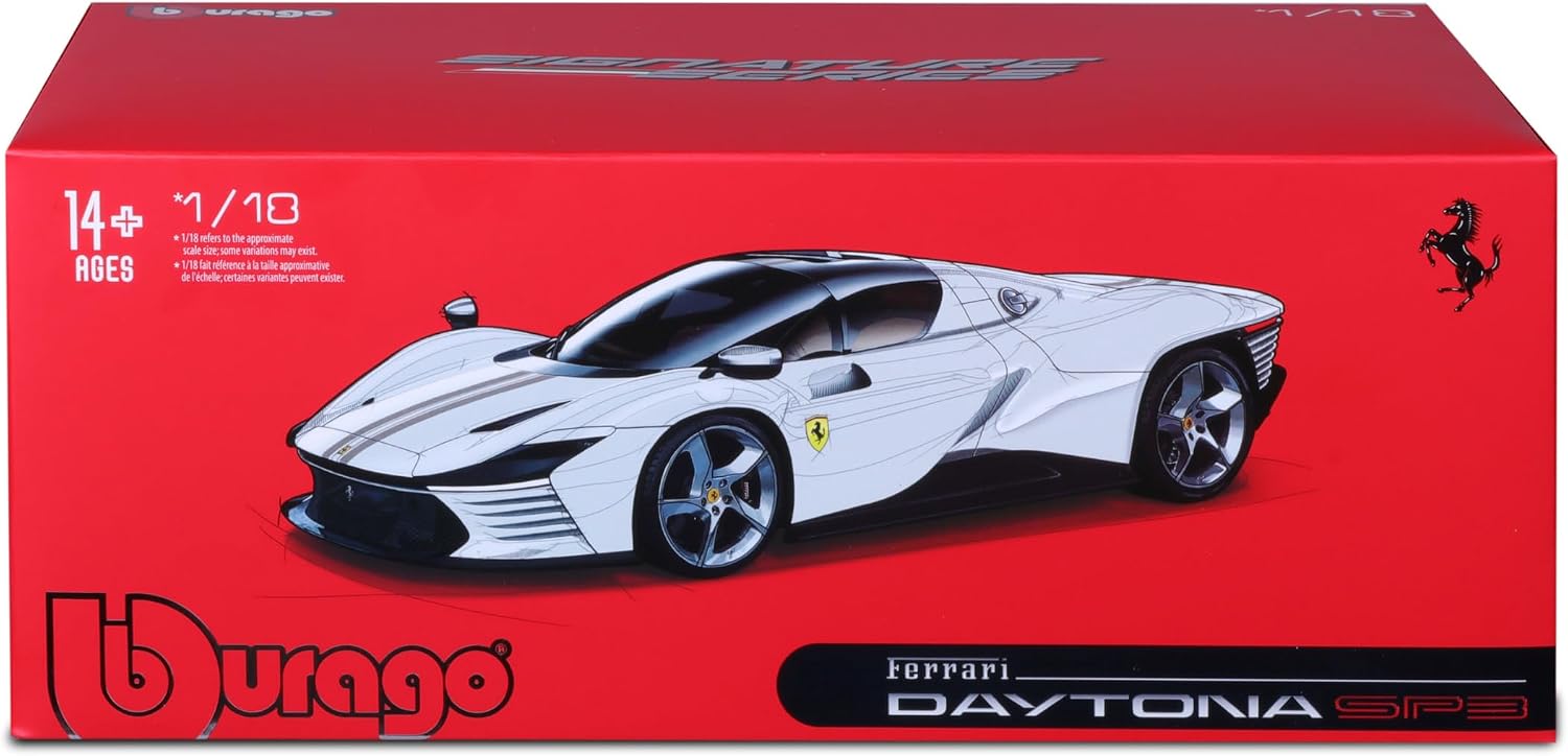 Thumbnail 6 de Bburago Signature Serie Daytona SP3 1:18 – Weiß, detailliertes 1:18 Metallspritzguss-Sammlerauto