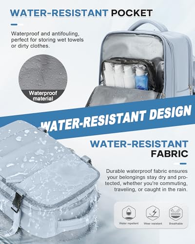 Thumbnail 4 de HPLQQ Mochila de cabina para avión 40x20x25 (Ryanair), impermeable con apertura 180° y compartimento para portátil