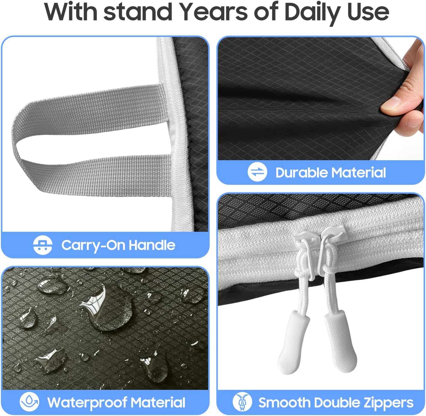 Thumbnail 4 de 12 Pack Compression Packing Cubes: Expandable & Ultralight Travel Organisers