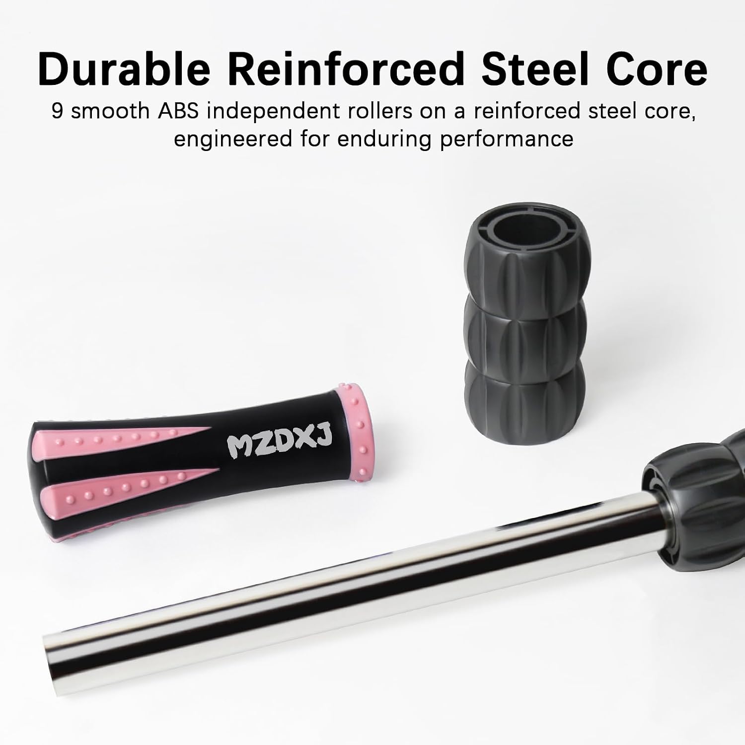 Thumbnail 3 de MZDXJ Muscle Roller Massage Stick for Deep-Tissue Muscle and Fascia Care, Pink/Black