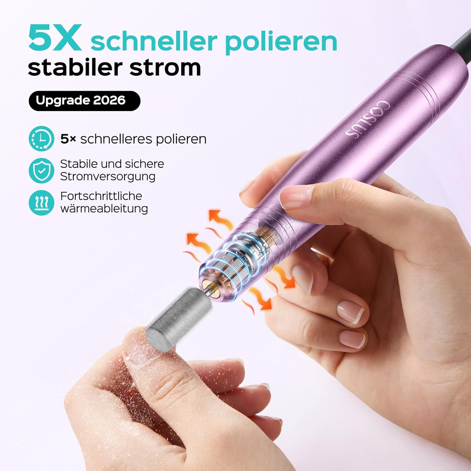 Thumbnail 1 de COSLUS Elektrische Nagelfräser 20.000 u/min