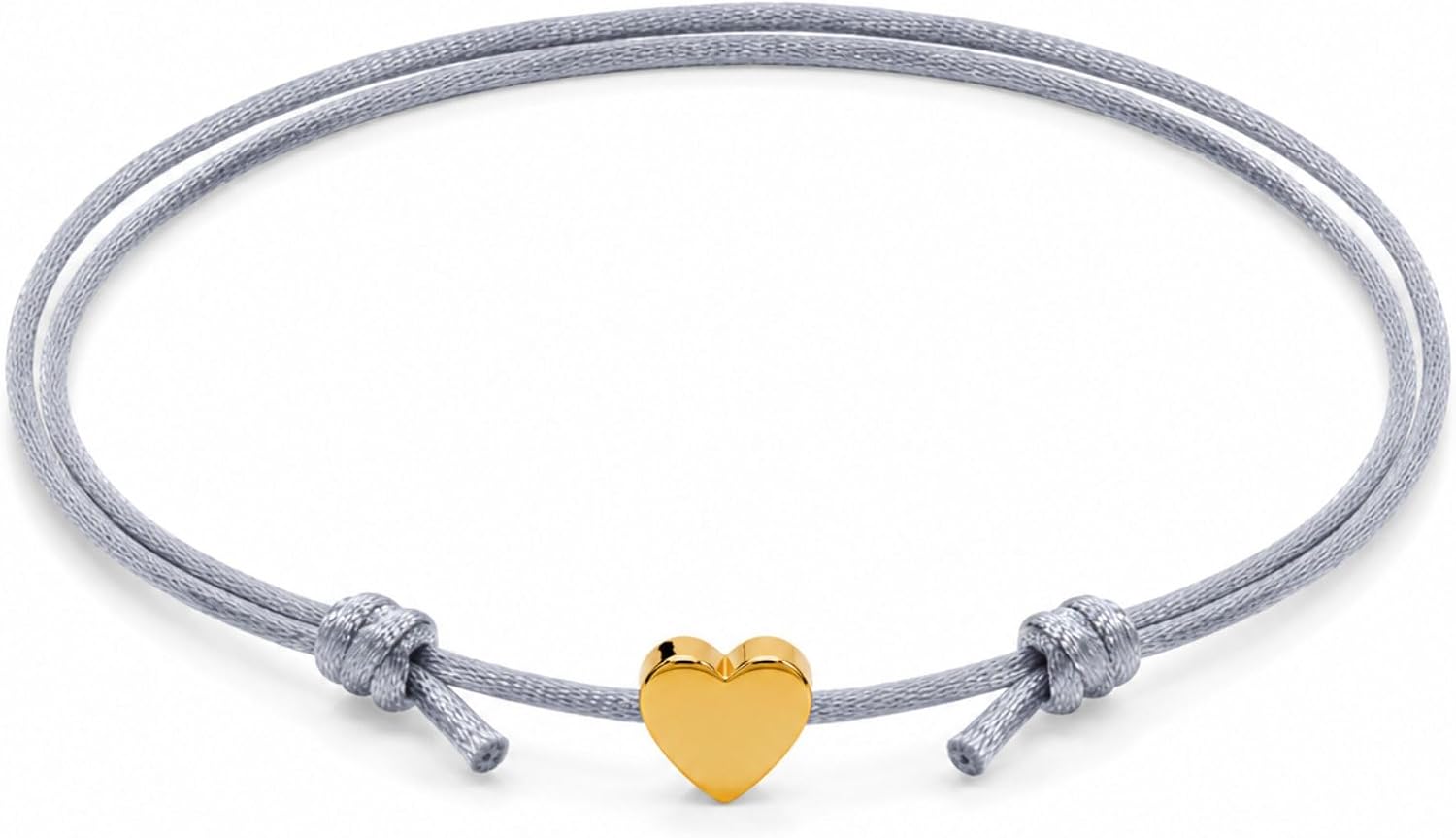 Thumbnail 6 de GD GOOD.designs Cavigliere da donna con cuore: cavigliera impermeabile regolabile 20–30 cm in acciaio inox con cuori dorati, rosa e argento