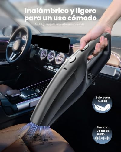 Detalle de SERVOMASTER SM01: Aspiradora de Mano Potente, sin cable, con filtro HEPA