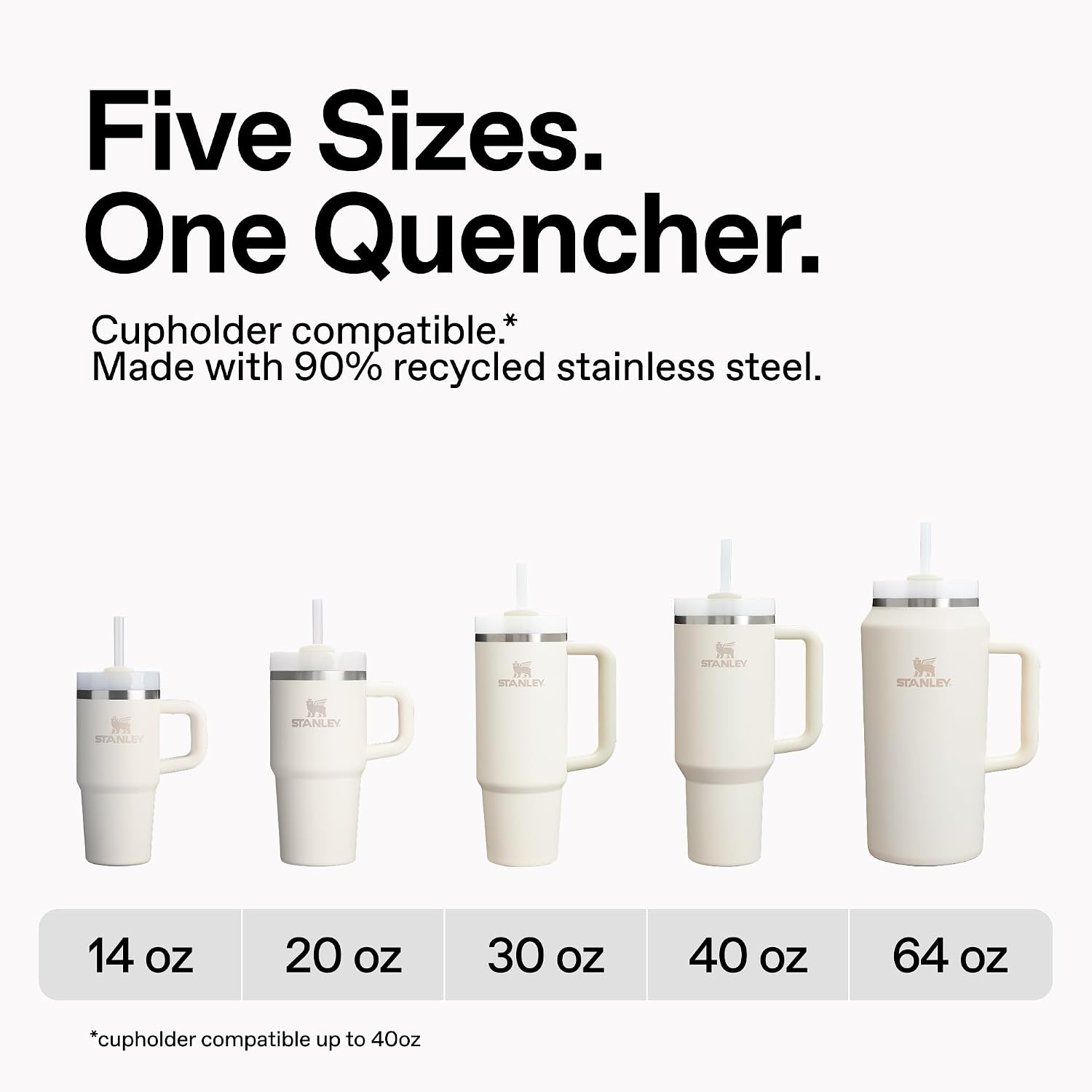 Detalle de STANLEY Quencher H2.0 FlowState Stainless Steel tumbler with advanced lid