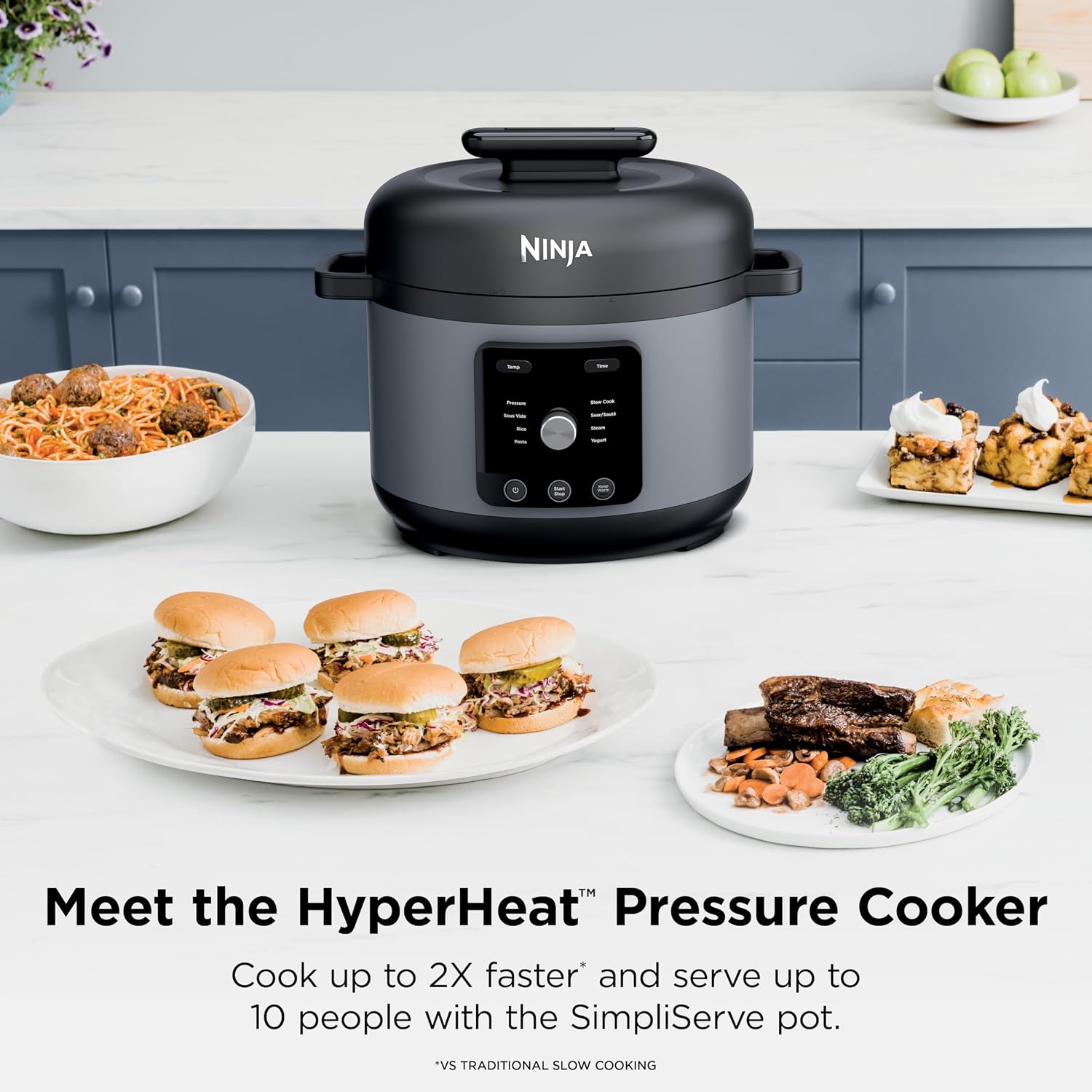 Detalle 2 de Ninja HyperHeat 9-in-1 Electric Pressure Cooker (6.5 Qt) — PC201SP