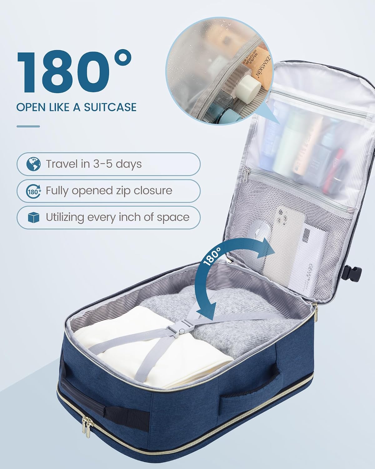 Detalle 2 de LOVEVOOK Travel Backpack 40L