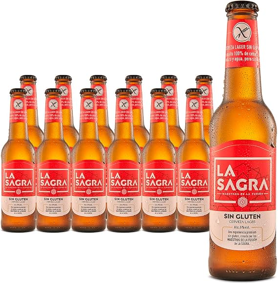 Detalle de La Sagra Sin Gluten - Pack de 12 Botellas 🍻