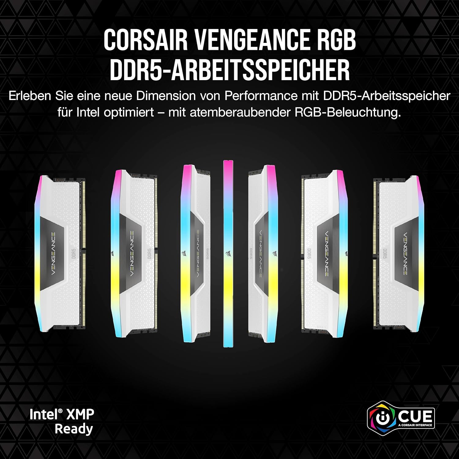 Detalle 2 de Corsair Vengeance RGB DDR5 32 GB 6000 MHz