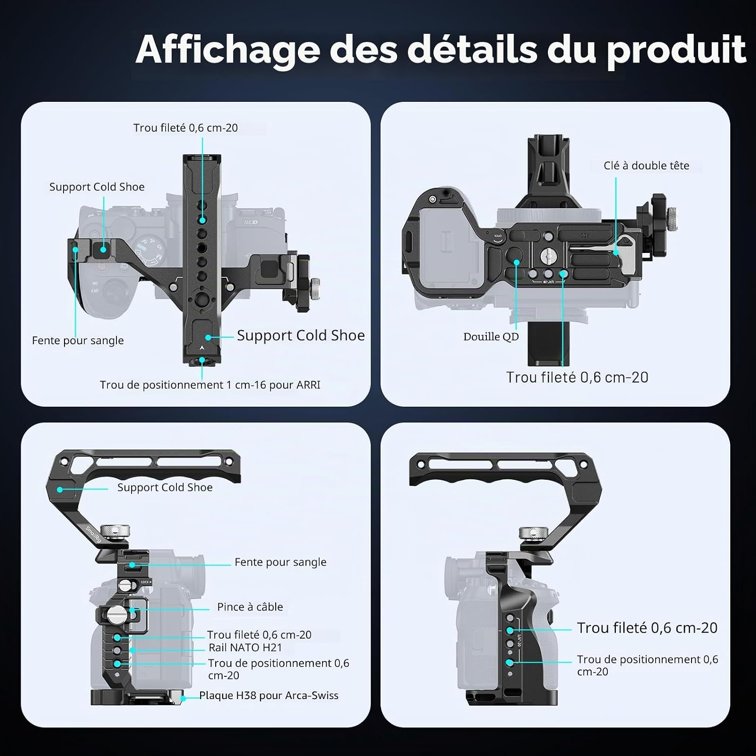 Detalle 2 de SMALLRIG 3668 Cage pour A7 V