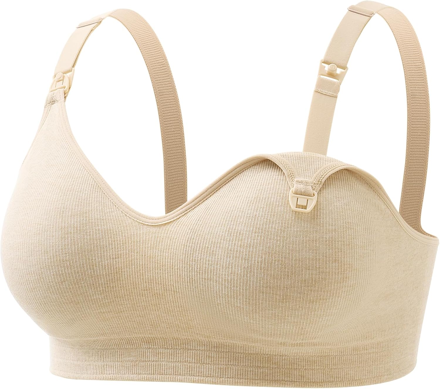 Detalle de Momcozy Nursing Bra Soft U.S. Cotton Seamless 🤱