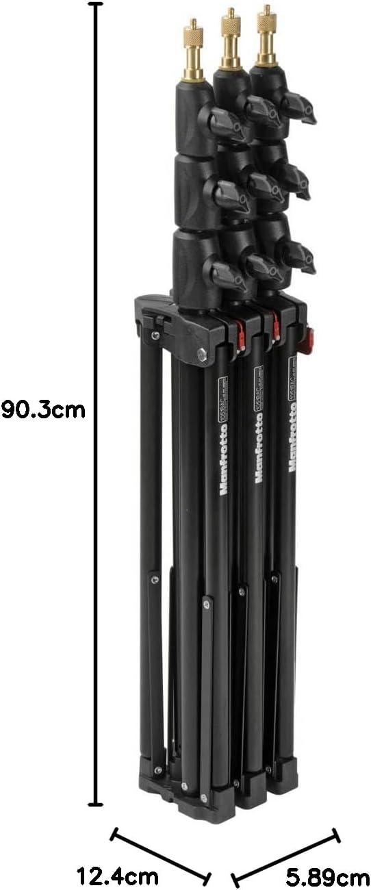 Detalle de Manfrotto 1052BAC Compact Stand, Air Cushioned, Black