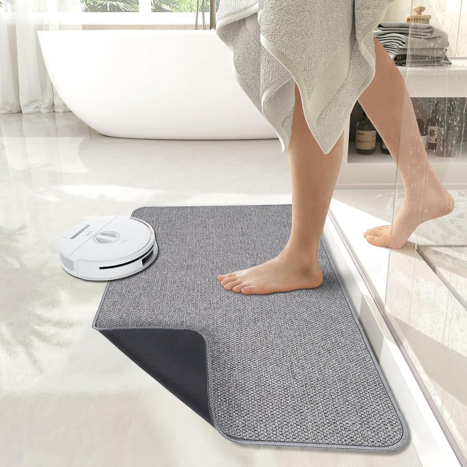 Thumbnail 5 de Bath Mat 17x27 Inch Quick-Dry Low Pile Rug